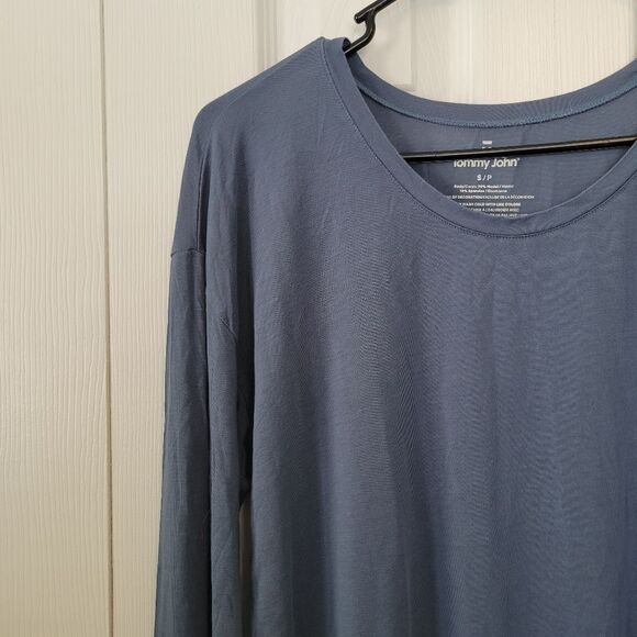 Tommy John Blue Long Sleeve Modal T-Shirt Size Women's Small - Picture 3 of 4